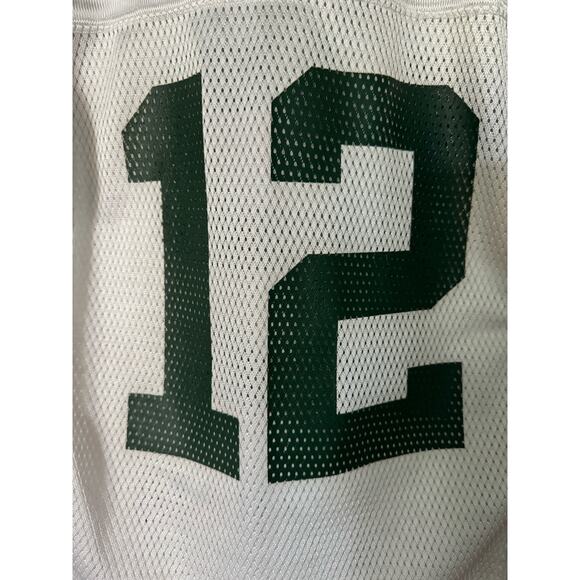 NFL Green Bay Packers Aaron Rogers #12 Reebok On Field White Jersey Youth S 8 - Picture 9 of 11